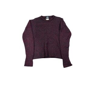 Woolrich EST. 1830 Wool Blend Crewneck‎ Sweater Burgundy Green